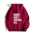thumbnail image 4 of WEAIXIMIUNG Robe Sweat à Manches Courtes pour Femmes, Décontractée, Imprimé Graphique, Légère, Hoodie, Manches Longues, Pull de Football, Blouse, 4 of 4