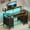 Rustic Brown, variant on Greenstell 47 inch Gaming Desk with LED Lights, I-Shaped Computer Desk with Storage Drawers, Outlets and Monitor Stand,Home Office Desk, Rustic Brown
