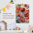thumbnail image 6 of FMSHPON Beautiful Red Poppies Clipboard Hardboard Wood Nursing Clip Board and Pull for Standard A4 Letter 13x9 inches, 6 of 7