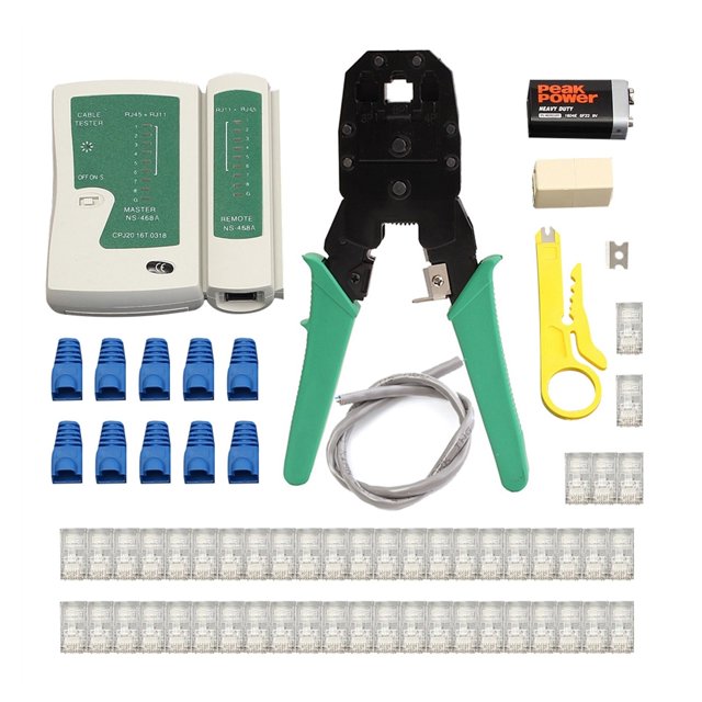 Net Clamp Crimper Tester Ethernet Kit Cable Crimper Crimping Wire Stripper Web Tools Set ,Multi Function