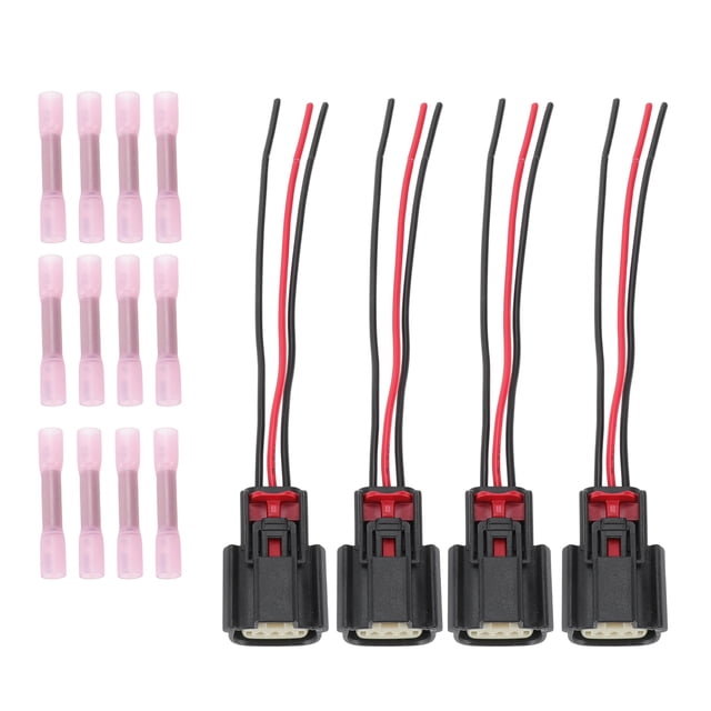 Conector de bobina de encendido Unique Bargains 4pcs para Ford F150 F250 F350 Super Duty 2011-2017 para Ford V6 V8 Flex para Lincoln MKZ MKT MKS No.9U2Z14S411EA arnés de cableado