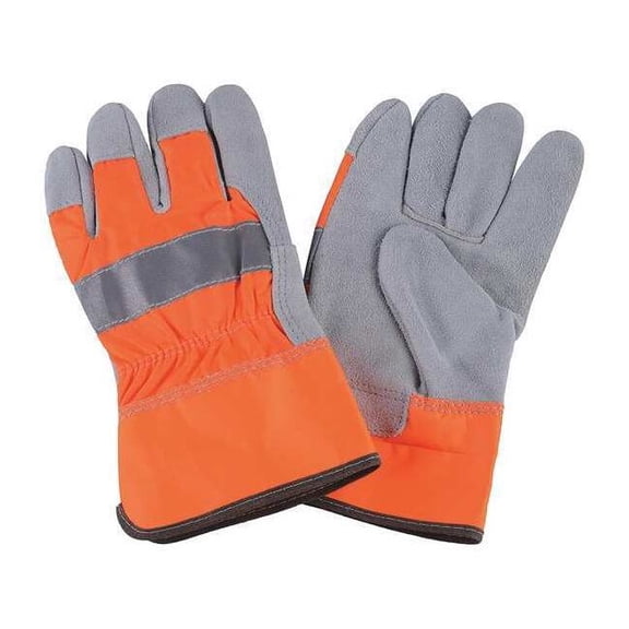 Condor Leather Gloves,Hi-Vis Orange,XL,PR 4NHE4