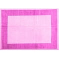 thumbnail image 1 of Ahgly Company Indoor Rectangle Solid Pink Modern Area Rugs, 5' x 7', 1 of 4