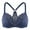 Blue, variant on MELENECA Female Racerback Front Closure Unlined Underwire Bra for Women Black 38B