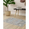 thumbnail image 6 of Rugs.com Eco Traditional Collection Rug – 10' x 13' Harbor Blue Medium Rug Perfect For Living Rooms, Large Dining Rooms, Open Floorplans, 6 of 9