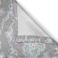 thumbnail image 6 of Ambesonne Floral Grommet Curtain, Victorian Vintage Soft, 50" x 63", Grey Seafoam Tan, 6 of 6