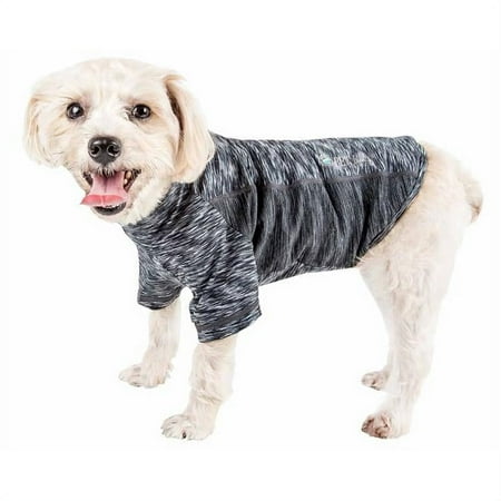 UPC: 0810787034323 | Pet Life ® Active  Warf Speed  Heathered Ultra-Stretch Yoga Fitness Dog T-Shirt