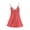Red, variant on Women's Nightgown Solid Color Lace Trim V Neck Cami Sleep Dress Loose Soft Loungewear Casual Summer Sleepwear