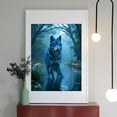 thumbnail image 2 of Diamond Art Kits for Adults - 5d Blue Wolf Serenity Forest Stream Diamond Painting for Adults, Diamond Art for Adults Beginners, Diamond Painting Kits for Adults for Home Wall Decor, 2 of 7