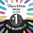 thumbnail image 2 of Paper Mate InkJoy Gel Metallic Pens, Medium Point (0.8mm), Assorted, 10 Count, 2 of 9