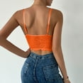 thumbnail image 4 of HADST Women's Cropped Tank Top Spaghetti Strap Camisole Loose Fit Summer Flowy Shirt, 4 of 4