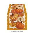 thumbnail image 5 of Thanksgiving Maple Leaf Pumpkin Table Runner, 13x72 in Fall Harvest Durable Table Runners for Party Table Decoration, 5 of 6