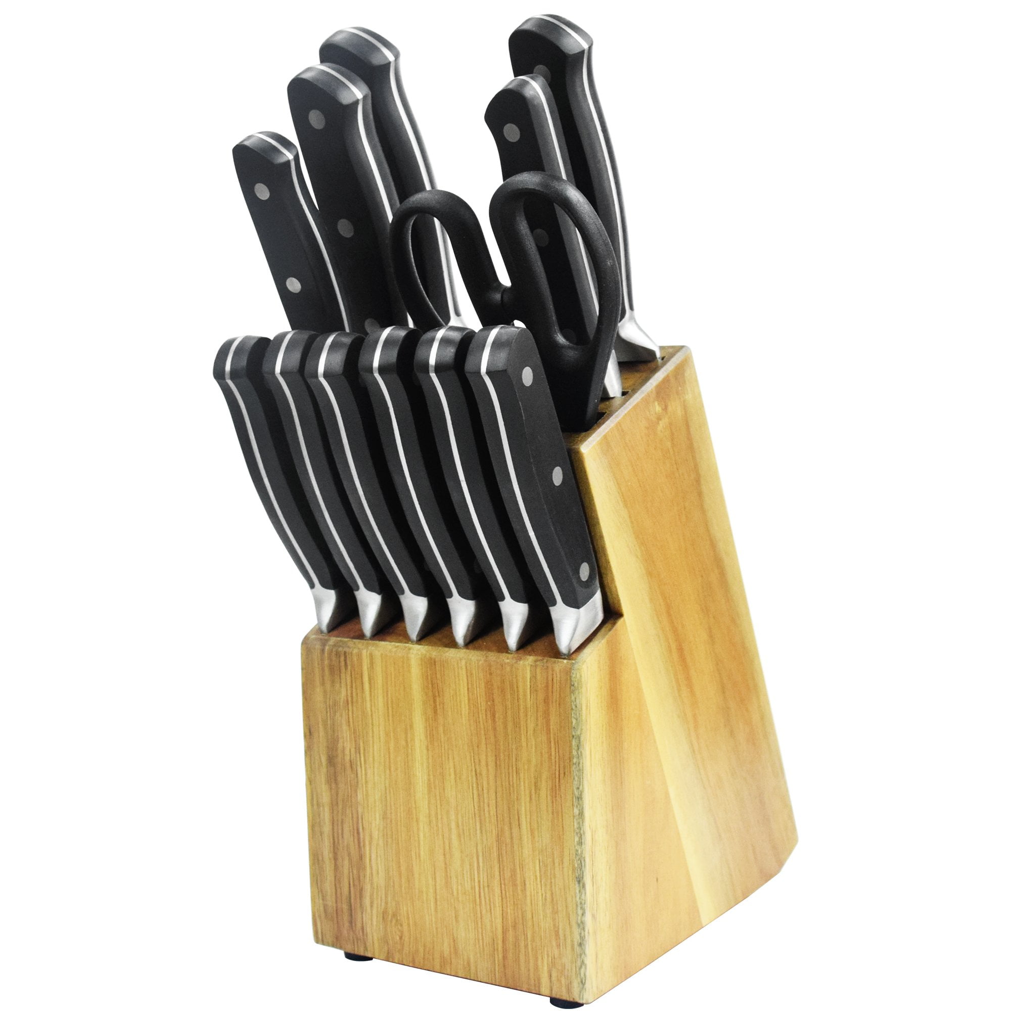 Stainless Steel Paring Knife Set, 13pcs Professional Chef Kitchen Knife Block Set