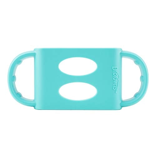 Mango de biberón de silicona Dr. Brown para biberones de cuello ancho Turquesa 4M+
