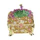 thumbnail image 1 of Joyero de pavo real, joyero de escritorio, adorno elegante. Dorado, 1 of 9