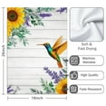 thumbnail image 3 of 2 Pcs Funny Kitchen Towels,Hummingbird with Sunflowers and Lavender Microfiber Dish Towels,Kitchen Tea Towels,Kitchen Towel Set (18" X 26"), 3 of 3
