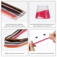 thumbnail image 6 of 1pair Double Layers Flat Shoe Laces Strings Hot Pink for Sneakers Tennis Shoes, 6 of 6
