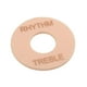 thumbnail image 4 of 5 interruptores de palanca para guitarra, placa de arandela, anillo de de para piezas de guitarra LP Crema kusrkot Placa de anillo de agudos de ritmo, 4 of 8