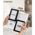 thumbnail image 5 of Afuly 4x6 Collage Picture Frames, 4 Opening Wooden Photo Frames for Wall Hanging or Tabletop Display, Black and White Home Decor Gift, 5 of 10