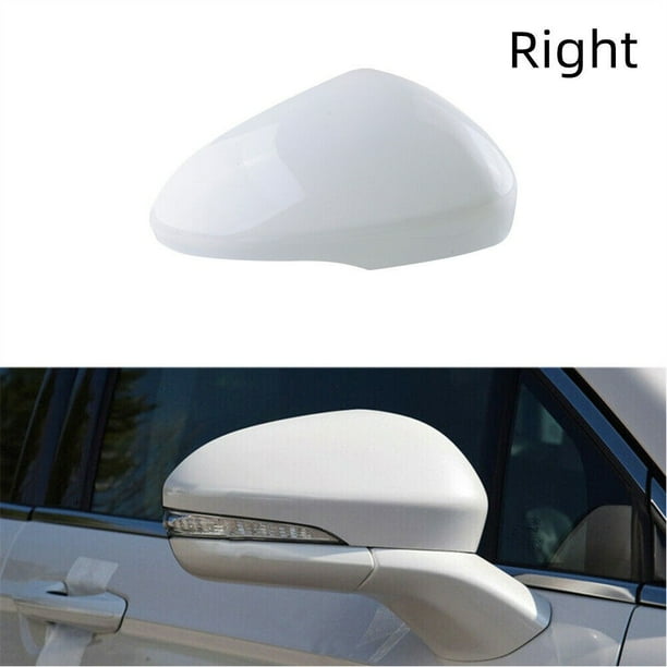 MYG Pearl White Right Passenger Side Mirror Cover Replace For Ford Fusion 2013 2021