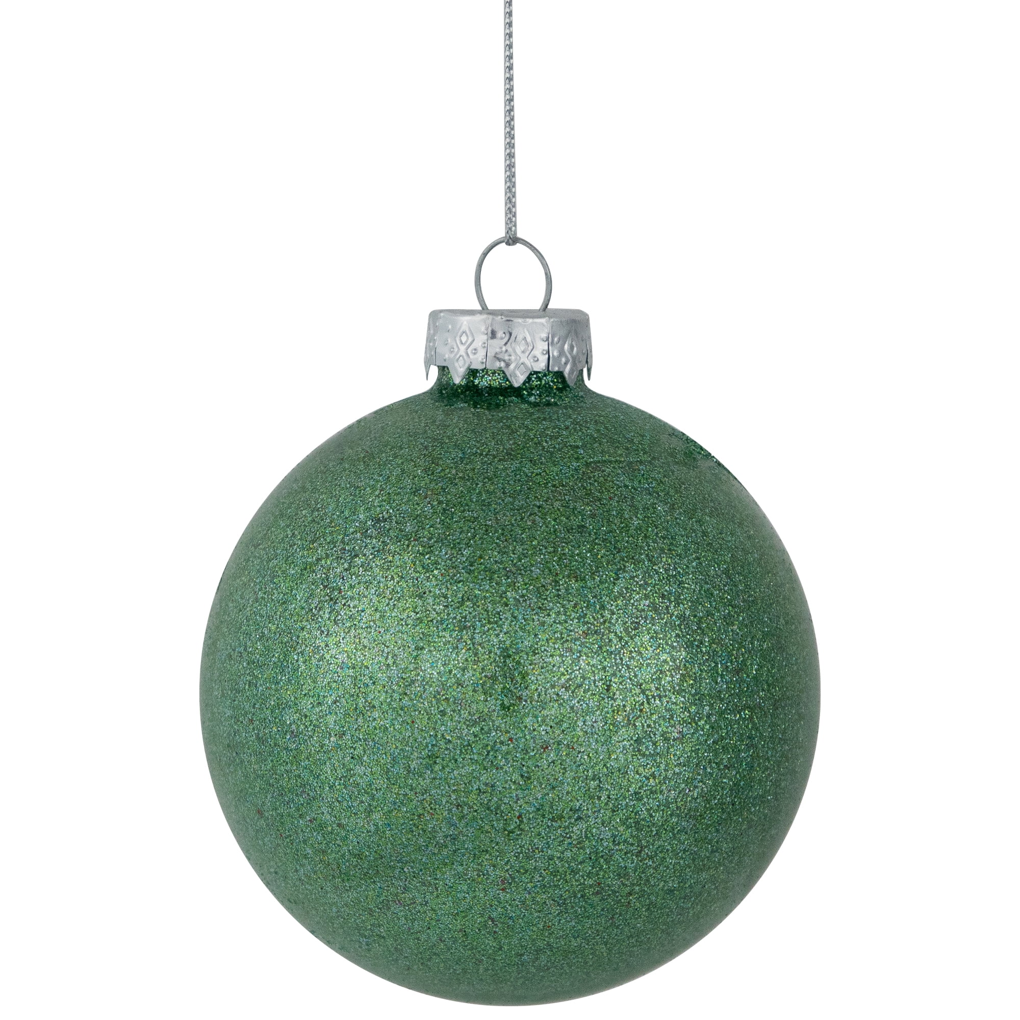 Northlight 3-Finish Glass Christmas Ball and Onion Ornaments - 3" (80mm) - Forest Green - 9ct