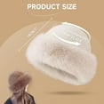 thumbnail image 3 of Winter Fuzzy Hat and Scarf Set for Women, Faux Fur Collar Wrap Scarf Plush Warm Beanies Cap for Cold Weather, 3 of 7
