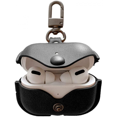 thumbnail image 1 of Genuine Leather Case Compatible with AirPods Pro Case, Soft Leather Cover with Keychain Hook Black, 1 of 5