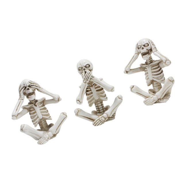 Estatua de Esqueleto Divertido, Escultura de Esqueleto decorativo de resina sintética estable para halloween