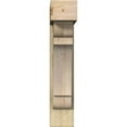 thumbnail image 2 of Ekena Millwork 8"W x 28"D x 40"H Olympic Block Rough Sawn Bracket w/ Offset Brace, Douglas Fir, 2 of 25