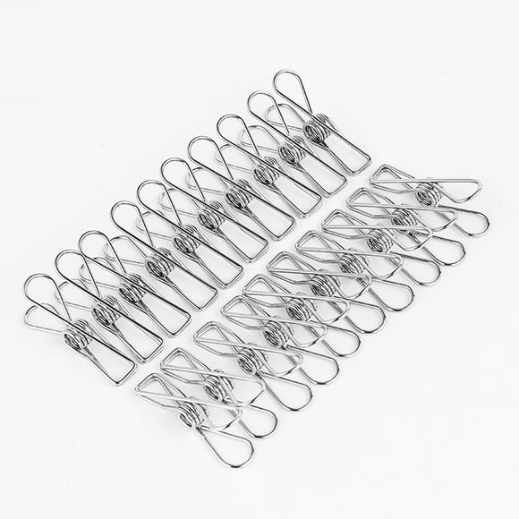 Alfileres para ropa Elome de acero inoxidable, 20 unidades, 5,6 cm, resistentes a la corrosión
