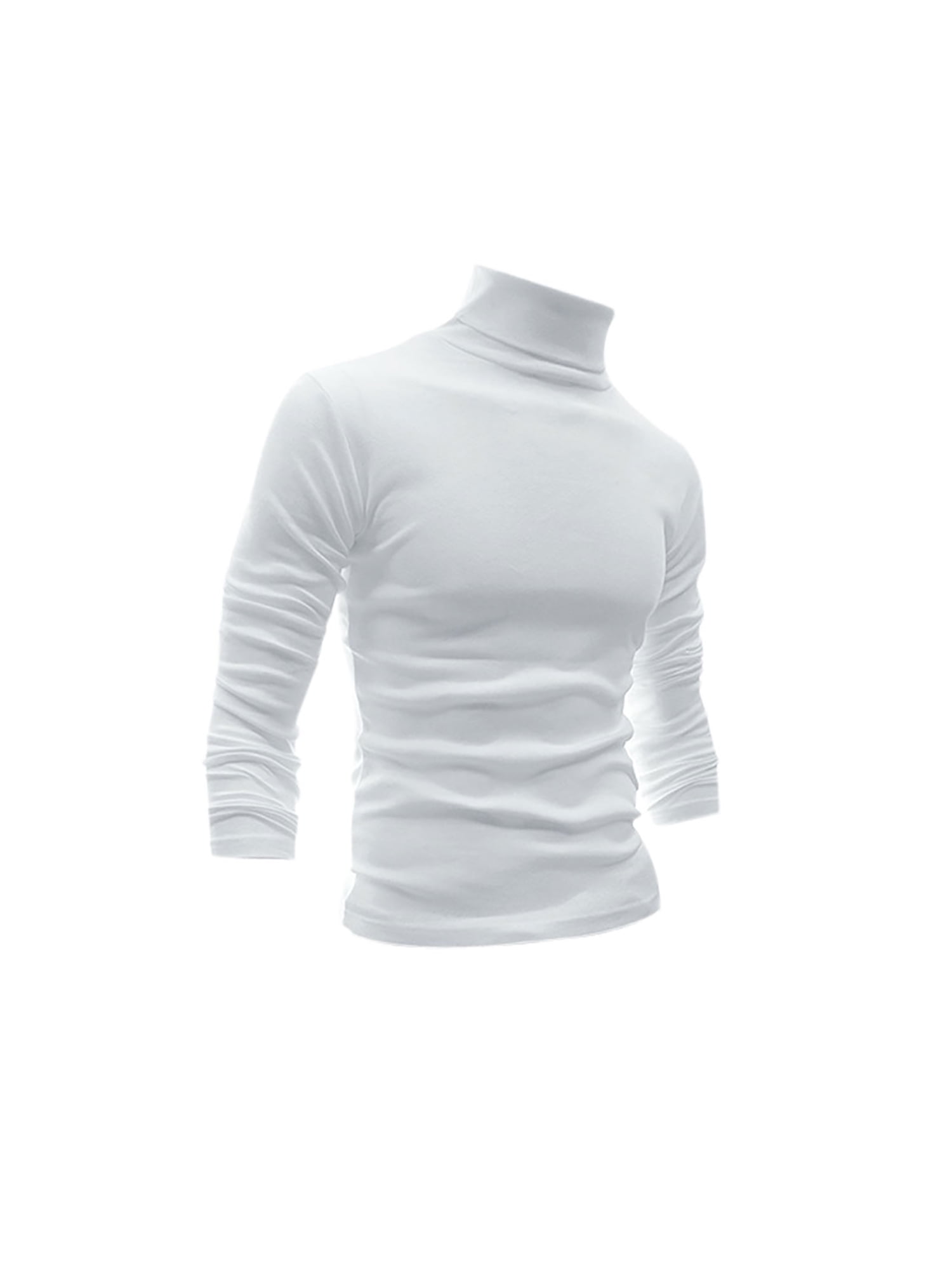 turtleneck shirt white