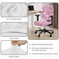 thumbnail image 3 of FKELYI Pink Tie-Dye Print Office Chair Covers with 2 Pcs Armrest Covers Swivel Boss Chair Slipcovers for Home Decor Removable Breathable Armchair Protector, 3 of 7