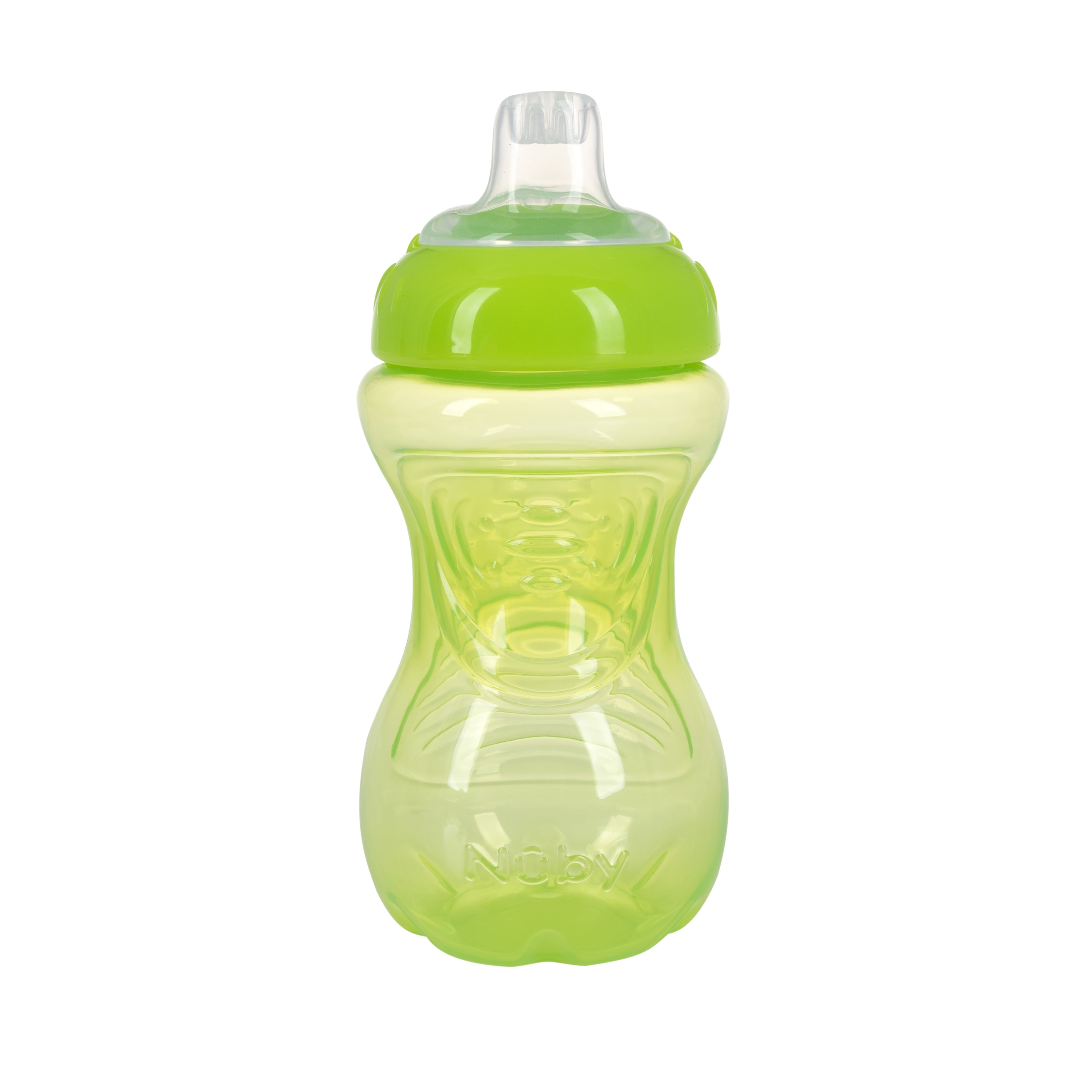 Nuby 1pk 10oz Easy Grip Cup with Silicone Spout Green