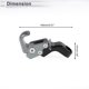 thumbnail image 4 of Gancho colgante ajustable para motocicleta, mango inclinado con gancho, soporte para casco, bolsa de equipaje, aleación de aluminio tono titanio, 4 of 7