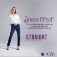 thumbnail image 4 of Petite Gloria Vanderbilt Shape Effect Pull-On Jeans Color: Black Rinse Size: 6 PETITE, 4 of 4