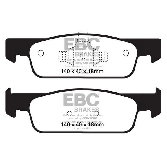 EBC 2016-2017 Smart Fortwo 0.9L Turbo Greenstuff Front Brake Pads