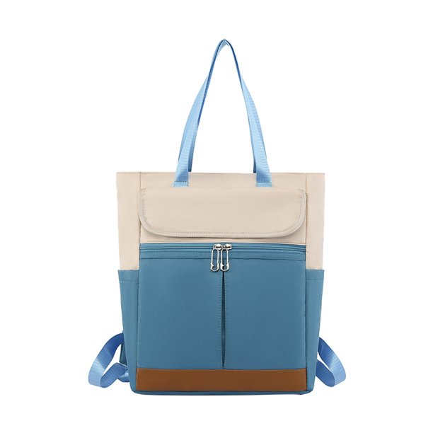 Mochila Oxford impermeable para mujer, bolsa de viaje de gran capacidad para ordenador portátil (azul claro) Likrtyny Para Estrenar