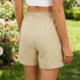 thumbnail image 6 of Women's Casual Summer Elastic Waist Comfy Shorts with Pockets, 6 of 7
