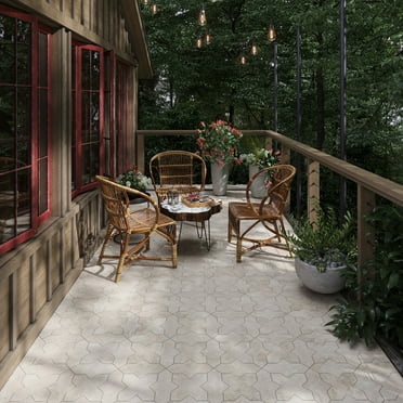 Terralis 6 x 6 in. Matte Soft Beige Porcelain Cross Wall and Floor Tile (6.35 sq ft/case) - 24 Pack
