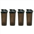 thumbnail image 1 of 4X Vaso Coctelera Deportivo Portátil Conveniente Vaso Agitador Botella Coctelera de Plástico de 600 Ml Adultos Negro, 1 of 3