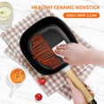 thumbnail image 3 of Audecook Hot Pot Electric 2L, Cermic Glaze Non-Stick Frying Pan 8 Inch, Portable Travel Cooker for Ramen/Steak/Fried Rice/Oatmeal/Soup, with Dual Pow, 3 of 6
