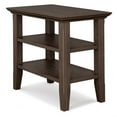 thumbnail image 3 of Acadian 14 inch Wide Solid Wood Transitional Narrow Side Table in Farmhouse Brown, 3 of 7