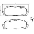 thumbnail image 4 of Brembo OE Part P85165 Low-Met Brake Pads for 2017-2018 Audi Q7, S4, SQ5 * Front, 4 of 4