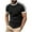 Black, variant on Wyobmus Mens Workout Shirts Gym Muscle Short Sleeve Sweat Shirts Quick Dry Stretchy Baseball T-Shirts White
