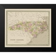 thumbnail image 2 of Goodrich 23x20 Black Modern Framed Museum Art Print Titled - North Carolina - Goodrich 1841, 2 of 5