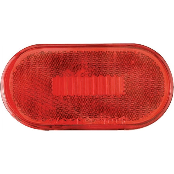 Optronics Led C/M 4 Oval 6D Red Reflex Srfc Mt 3 Ctr