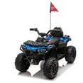 thumbnail image 5 of Ambifirner 24V 160W Kids Electric Ride-On ATV – Realistic Off-Road Design with 2WD,Decorative Flags,On/Off Light Switch,Volume Control W/ Bluetooth,USB Port,Built-in Music & Multi-Color, 5 of 8