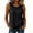 Black, variant on Plus Size Tops for Women Solid Color Court-style lock Crew Neck Sleeveless Trendy Ruffle Hem Blouses Casual Summer Daily Shirts S-5XL Black