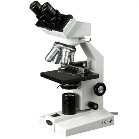 AmScope 40X-1000X Binocular Biological Microscope w/ Mech. Stage New