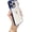 Blue, variant on for iPhone 12 Pro Case,Chrome Electroplated Clear Phone Case (Silver,12 Pro)